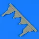 Quickboost Ki-61-Id Hein undercarriage covers for Tamiya - futóműajtók