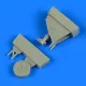 Quickboost A-1J Skyraider tailwheel for Tamiya - farokkerék