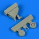 Quickboost A-1H Skyraider tailwheel for Tamiya - farokkerék