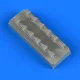 Quickboost Bf 109 G-6 exhaust for Tamiya - kipufogócsonkok