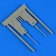 Quickboost Bf 109 G-6 gun barrels for Tamiya - fegyvercsövek