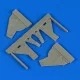 Quickboost Sea Fury FB.11 undercarriage covers f.Ai - futóműajtók, Airfix maketthez