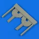 Quickboost Spitfire Mk.I undercarriage covers for Tamiya - futóműajtók