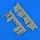 Quickboost Hawker Hunter undercarriage covers for Airfix - futóműajtók