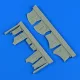 Quickboost Hawker Hunter undercarriage covers for Airfix - futóműajtók