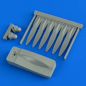   Quickboost Beaufighter propellers w/tool for Revell - légcsavarok összeállító sablonnal