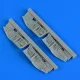 Quickboost Bristol Beaufighter undercarriage covers for Revell - futóműajtók
