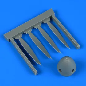 Quickboost P-51D Mustang propeller for Airfix - légcsavar
