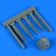 Quickboost P-51D Mustang propeller for Airfix - légcsavar