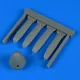 Quickboost P-51D Mustang propeller for Eduard - légcsavar