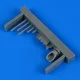 Quickboost P-38F/G Lightning gun barrels - type B for Tamiya - fegyvercsövek