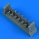 Quickboost Bf 109E exhaust for Eduard - kipufogócsonkok