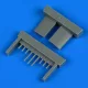Quickboost A-26 Invader wing gun barrels type B for ICM - B típusú szárnyfegyverzet csövei