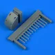 Quickboost B-26B-50 Invader front gun barrels for ICM - orrfegyverzet csövei
