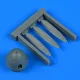 Quickboost Bf 109F-2 propeller for Eduard - légcsavar
