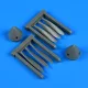 Quickboost P-38 Lightning propeller for ACADEMY - légcsavar