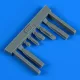 Quickboost Su-25 Frogfoot air intakes for ZVEZDA - légbeömlők