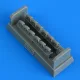 Quickboost P-39Q/N exhaust HASEGAWA - kipufogócsonkok