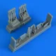 Quickboost Mi-24 Hind seats with safety belts for TAMIYA - ülések biztonsági övekkel