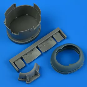   Quickboost F6F-3 Hellcat early cowling and cooling flaps (closed) for Eduard - korai motorburkolat és zárt hűtőzsaluk
