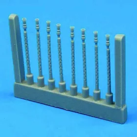   Quickboost Lancaster gun barrels round perforated Für Hasegawa Bausatz. - fegyvercsövek – kör alakú perforációval