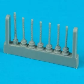   Quickboost He 111H-6 gun barrels late version Für Hasegawa Bausatz. - fegyvercsövek, késői változat