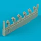 Quickboost British gunsights Mk. XX (6 pcs) - brit Mk.XX célzókészülékek – 6 db