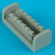 Quickboost Bf 109G exhaust für Fine Models Bausatz - kipufogócsonkok, Fine Molds maketthez
