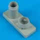 Quickboost A-4 Skyhawk exhaust nozzle - early für Fujimi Bausatz - hajtómű-fúvócső