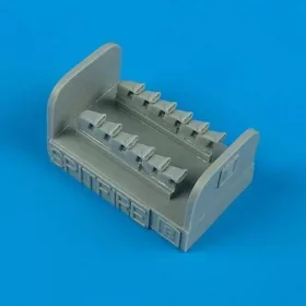   Quickboost Spitfire Mk.IX exhausts - fishtall für Hasegawa Bausatz - halfarok típusú kipufogócsonkok