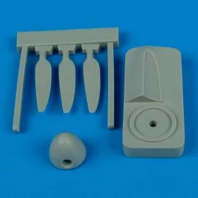   Quickboost Hurricane Mk.I rotol propeller w/tool - Rotol légcsavar összeállító sablonnal