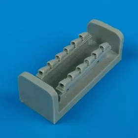   Quickboost Bf 109F exhaust für Fine Models Bausatz - kipufogócsonkok, Fine Molds maketthez