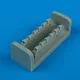 Quickboost Bf 109F exhaust für Fine Models Bausatz - kipufogócsonkok, Fine Molds maketthez