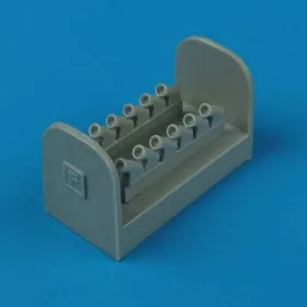   Quickboost Spitfire Mk.XIV exhaust - round - kerek típusú kipufogócsonkok