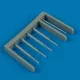 Quickboost A-1 Skyraider gun barrels and pitote tub - fegyvercsövek