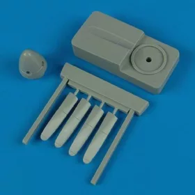   Quickboost P-51D propeller w/tool for Tamiya - légcsavar összeállító sablonnal