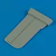 Quickboost Ju 87G Stuka rudder for Academy - oldalkormány