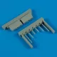 Quickboost F6F-3/5 Hellcat gun barrels for Eduard - fegyvercsövek