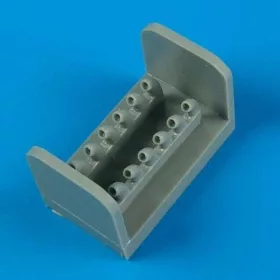   Quickboost Curtiss P-40B exhaust for Airfix - kipufogócsonkok