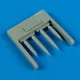 Quickboost Spitfire F Mk. 22 cannon barrels f.Airfi - gépágyúcsövek, Airfix maketthez
