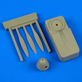   Quickboost Arado Ar 196 propeller w/tool f. Heller - légcsavar összeállító sablonnal