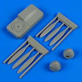   Quickboost Ju 88A propeller w/tool for Revell/Haseg - légcsavar összeállító sablonnal