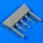 Quickboost Bf 109E control lever for Airfix - botkormány