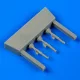 Quickboost Bf 109E control lever for Airfix - botkormány