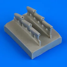   Quickboost Defiant Mk.I exhaust-rounded for Airfix - kerek típusú kipufogócsonkok
