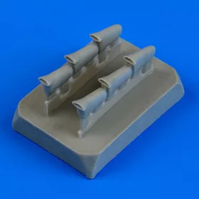   Quickboost Defiant Mk.I exhaust-fishtail f.Airfix - halfarok típusú kipufogócsonkok