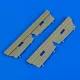 Quickboost Dornier Do 17Z undercarriage covers f.Ai - futóműajtók, Airfix maketthez