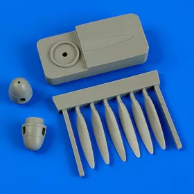   Quickboost Dornier Do 17Z propeller w/tool f.Airfix - légcsavar összeállító sablonnal