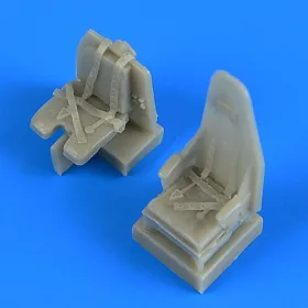  Quickboost Mosquito seats with safety belts f.Tamiy - ülések biztonsági övekkel, Tamiya maketthez