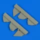 Quickboost Defiant Mk.I undercarriage covers f.Airf - futóműajtók, Airfix maketthez